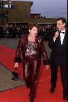Scheveningen 21 oktober 2001
Premiere Aida.
Catherine Keyl met een vriend.