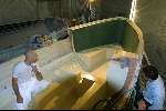 Kampen, 8 oktober 2001
Het bouwen van een sloep bij interboat
Het maken van een mal