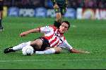 Eindhoven, 24 oktober 2001
5e wedstrijd van PSV in de championsleague tussen PSV-FC Nantes, eindstand 0-0
Jan Vennegoor of Hesselink op de grond.