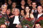 Utrecht 19-08-1999
Uitreiking CD Musical Chicago in Utrecht.
Simone Kleinsma, Max Moskowicz Pia Douwes en Sege Henri Valcke.