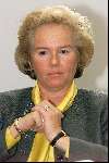 Amsterdam 17 maart 2000, introductie aandelen World Online op de Amsterdamse effectenbeurs.
Nina Brink.