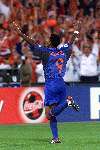 Rotterdam, 16 juni 2000   Euro 2000
Europees Kampioenschap voetbal 2000
Nederland-Denemarken
1e doelpunt Patrick Kluivert