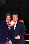 AMSTERDAM 1 OKTOBER 2001
ESQUIRE Best geklede man van Nederland verkiezing in de beurs van Berlage.
Winnaar Bram Moskowicz en Rick Engelkes