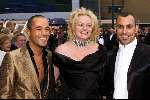 SCHEVENINGEN 21 oktober 2001
Premiere Aida in het circustheater.
Stanley Burleson met vriend