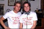 AMSTERDAM 11 OKTOBER 2001
Diner voor War Child in restaurant de Ondeugd.
Johnny de Mol  en Winston Post