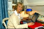 Blaricum 3 oktober 2002
Coco de Meyere achter de laptop