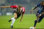 Eindhoven, 25 september 2002
PSV- Asenal FC , tweede wedstrijd in de championsleague
Eindstand 0-3
Dennis Rommedahl in duelk met Henry Thierry