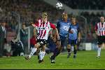 Eindhoven, 25 september 2002
PSV- Asenal FC , tweede wedstrijd in de championsleague
Eindstand 0-3
Johann Vogel met Thierry Henry