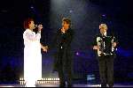 Rotterdam 5 oktober 2002
Rene Froger optreden in AHOY
Rene met Bolle Jan Froger en Mien Froger