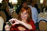 Scheveningen 30 september 2003
Society brunch in het holland casino scheveningen
Marianne Mudder  met digitale camera