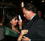 Hong Kong 9oktober 2004
Princess Model of the world verkiezing.
Aad Ouborg met Laura Fygi dansend
