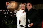 Hong Kong 8 oktober 2004
Princess Model of the world verkiezing.
Aad ouborg en Inge de Bruijn