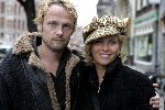 Amsterdam 3 oktober 2004
Presentatie sieradenlijn van Maik de Boer.
Anita Witsier met pet en vriend
