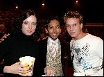 Leiden 25 oktober 2004
Premiere Holiday on ice in Groenoordhallen.
Aukje v Ginneken en Jamie  van direkt en Wibi Soerjadi