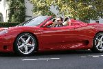 Amsterdam 22 oktober 2004
Chris Luken in zijn rode ferrari cabrio