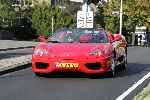 Amsterdam 22 oktober 2004
Chris Luken in zijn rode ferrari cabrio
