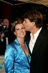 Amsterdam 21 oktober 2004
Uitreiking van de televizierring in HMH.
Danielle Overgaag en Reinout Oerlemans kussend