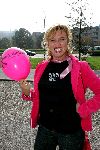 Den Haag 1 oktober 2004
Walk for life van de borstkankerbestrijding op het malieveld. Pink Ribbon
Dominique v Vliet
