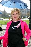 Den Haag 1 oktober 2004
Walk for life van de borstkankerbestrijding op het malieveld. Pink Ribbon
Dominique v Vliet