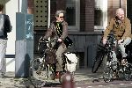 Amsterdam 22 oktober 2004
Fred Oster op fiets met vrouw