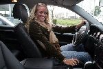 Nieuwerkerk a/d Ijssel 1 november 2004
Inge de Bruijn met haar nieuwe Porsche Cayenne