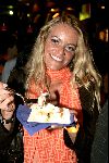 Hong Kong 8 oktober 2004
Princess Model of the world verkiezing.
Inge de Bruijn eet poffertjes