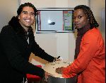 Amsterda  15  oktober 2004
Opening Bottecelli schoenen in Amsterdam.
Rodrigo Otazu en Juan Wells