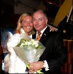 Hong Kong 8 oktober 2004
Princess Model of the world verkiezing.
Ronnie Tober en Karin v Kempen