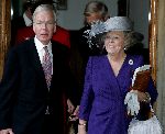 Den Haag 20 oktober 2004
Prinses Maxima bij Raad v State. 
Koningin Beatrix en Tjeenk Willink
