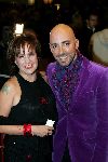 Amsterdam 18 oktober 2004
Uitreiking Beau Monde awards in Tuschinski.
Maik de Boer en Xandra Brood met tatoeage