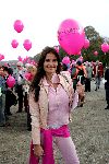 Den Haag 1 oktober 2004
Walk for life van de borstkankerbestrijding op het malieveld. 
Pink Ribbon
Mariska Hulscher