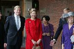 Den Haag 20 oktober 2004
Prinses Maxima bij Raad v State. Maxima en Prins Willem Alexander en Koningin Beatrix
