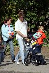 Amsterdam 2 oktober 2004
Reinout Oerlemans met dochter Fiene en zoontje Thijmen