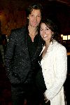 Amsterdam 18 oktober 2004
Uitreiking Beau Monde awards in Tuschinski.
Rick Engelkes met zwangere vrouw Annemarie