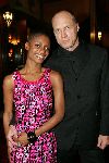 Amsterdam 18 oktober 2004
Uitreiking Beau Monde awards in Tuschinski.
Sylvana Simons  met man