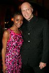Amsterdam 18 oktober 2004
Uitreiking Beau Monde awards in Tuschinski.
Sylvana Simons  met man