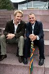 Den Haag 4 oktober 2004
Presentatie  van het plaatsen van het circustheater in Madurodam. Tony Neef en Willem Nijholt