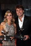 Amsterdam 21 oktober 2004
Uitreiking van de televizierring in HMH.
Wendy v Dijk met  Reinout Oerlemans
