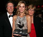Amsterdam 21 oktober 2004
Uitreiking van de televizierring in HMH.
Wendy v Dijk met haar ouders