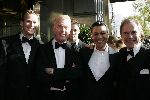 Amsterdam 2 oktober 2005
Premiere Beauty and the beast in Carre.
Andre v Duin met vriend en Jos Brink met Frank Sanders