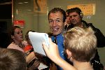 Amsterdam 9 oktober 2005
Aankomst Nederlands elftal op schiphol na kwalificatie WK
Arjen Robben