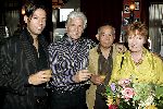 Baarn 11 oktober 2005
Presentatie cd Ben Cramer.
Ben Cramer met ouders Glenn Corneille en broer Glenn.
