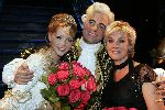 Amsterdam 2 oktober 2005
Premiere Beauty and the beast in Carre.
Chantal Janzen Carlo Boszhard en Irene Moors