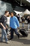 Amsterdam 9 oktober 2005
Aankomst Nederlands elftal op schiphol na kwalificatie WK
Edgar davids
