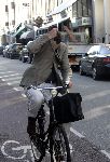 Amsterdam 3 oktober 2005
Edwin de Roy v Zuydewijn op fiets op pc hooftstraat