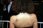Amsterdam 21 oktober 2005
Televizierringuitreiking in ij theater.
Fajah Lourens tatoeage