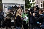 Amsterdam 19 oktober 2005
Georgina Verbaan demonstreert tegen bont op pc hooftstraat