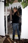 Amsterdam 19 oktober 2005
Georgina Verbaan demonstreert tegen bont op pc hooftstraat