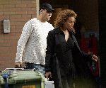 Hoofddorp 9 oktober 2005
Glennis Grace optreden bij claus party house.  Vriend Moos