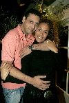 Amsterdam 18 oktober 2005
Glennis Grace met nieuwe vriend Moos bij restaurant Sama Sebo.
Glennis is hier 2 maanden zwanger